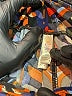 Lularoe Print Orange Leggings One size - photo 7