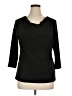 PREMISE Black 3/4 Sleeve Top Size XL - photo 1