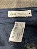 Zara 100% Cotton Stars Blue Casual Pants Size L - photo 7
