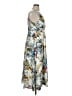 Unbranded 100% Polyester Tropical Gray Casual Dress Size 0X - photo 4