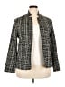 Elleven 100% Polyester Tweed Gray Blazer Size 2X - photo 1