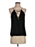 WAYF 100% Polyester Black Sleeveless Blouse Size S - photo 1