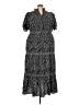 Max Studio Print Black Casual Dress Size 3X - photo 1