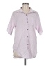 Blackbough Pink 3/4 Sleeve Button-Down Shirt Size M - photo 1
