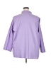 Unbranded Purple 3/4 Sleeve Button-Down Shirt Size 5XL - photo 2