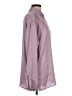 Bar III 100% Polyester Solid Purple Long Sleeve Blouse Size L - photo 4