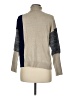 Keren Hart Color Block Tan Turtleneck Sweater Size M - photo 2