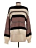 Shein 100% Acrylic Stripes Brown Pullover Sweater Size 4 - photo 2