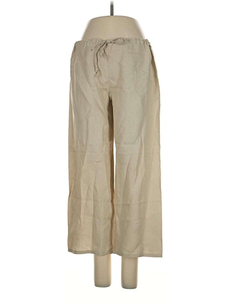 Pre-owned Superdry Linen Pants In Tan