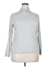 J.Crew 100% Cotton Gray Long Sleeve Turtleneck Size 2X - photo 1