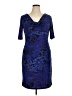 Anne Klein Paisley Blue Cocktail Dress Size 14 - photo 1