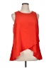 New York & Company 100% Polyester Orange Sleeveless Blouse Size XL - photo 1