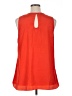New York & Company 100% Polyester Orange Sleeveless Blouse Size XL - photo 2
