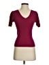 Mango Burgundy Short Sleeve Top Size XS - photo 1