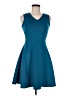Donna Ricco Solid Teal Cocktail Dress Size 6 - photo 1