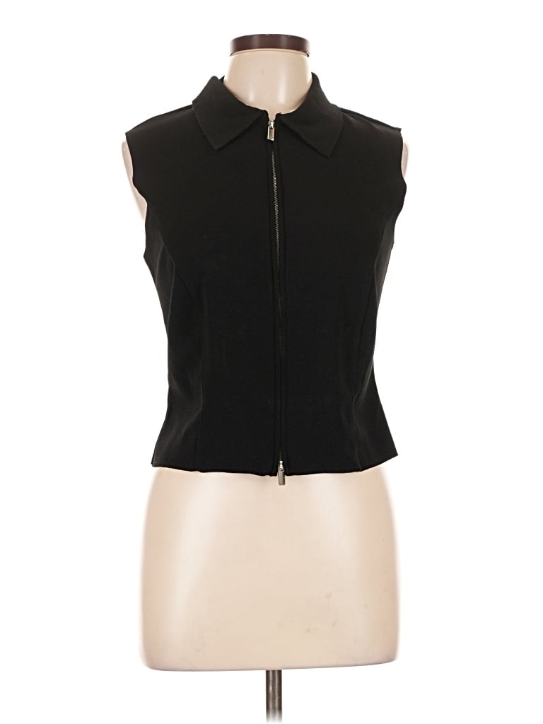 Pre-owned Mng Sleeveless Blouse In Black