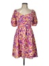 Shein 100% Polyester Floral Purple Casual Dress Size L - photo 1