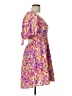 Shein 100% Polyester Floral Purple Casual Dress Size L - photo 4