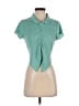 Wild Fable Green Short Sleeve Blouse Size L - photo 1