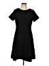Talbots Solid Black Casual Dress Size 12 Petite - photo 1