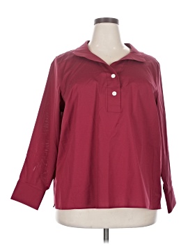 Talbots 3/4 Sleeve Button-Down Shirt (view 1)