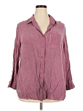 Velvet Heart 3/4 Sleeve Button-Down Shirt (view 1)