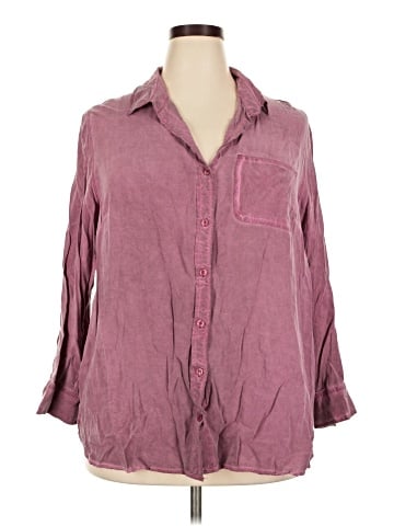 Velvet Heart 3/4 Sleeve Button-Down Shirt (view 1)