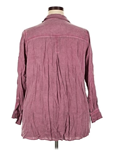 Velvet Heart 3/4 Sleeve Button-Down Shirt (view 2)