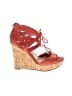 Guess Red Wedges Size 6 1/2 - photo 1