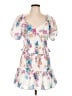 LoveShackFancy 100% Cotton Floral White Cocktail Dress Size L - photo 1