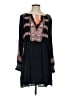 Free People 100% Polyester Paisley Black Casual Dress Size S - photo 1