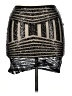 Unbranded Metallic Silver Faux Leather Skirt Size XL - photo 2