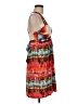 City Triangles Tie-dye Orange Cocktail Dress Size M - photo 4