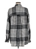Pilcro Houndstooth Gray Long Sleeve Button-Down Shirt Size M - photo 2