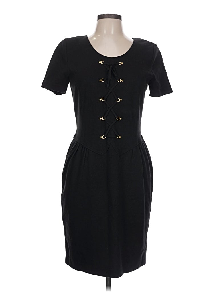 Pre-owned Adrienne Vittadini Casual Dress In Black