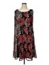 Perceptions Print Red Cocktail Dress Size 1X - photo 1