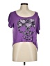 Take That 100% Rayon Purple Short Sleeve Top Size M - photo 1