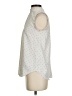 Ann Taylor 100% Polyester Polka Dots Silver Sleeveless Blouse Size XS - photo 5