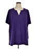 Catherines Purple Short Sleeve Henley Size 1X - photo 1