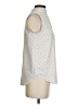 Ann Taylor 100% Polyester Polka Dots Silver Sleeveless Blouse Size XS - photo 4