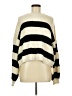 Lush Stripes Ivory Pullover Sweater Size M - photo 1