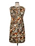 ICE Print Brown Casual Dress Size 14 - photo 2