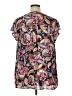 Emily Wonder 100% Polyester Paisley Black Short Sleeve Blouse Size 1X - photo 2