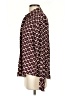 Zara Print Burgundy Long Sleeve Blouse Size S - photo 5