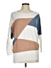 Aaeda Color Block Tan Pullover Sweater Size M - photo 1