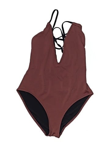 Solid & Striped One Piece Swimsuit (view 1)