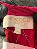 Rococo Sand 100% Polyester Red Burgundy Cocktail Dress Size M - photo 7
