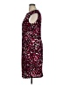 Kasper Animal Print Burgundy Cocktail Dress Size 16 - photo 5