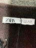 Zara 100% Wool Black Brown Wool Cardigan Size S - photo 6