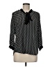Allegra K Polka Dots Black 3/4 Sleeve Blouse Size M - photo 1